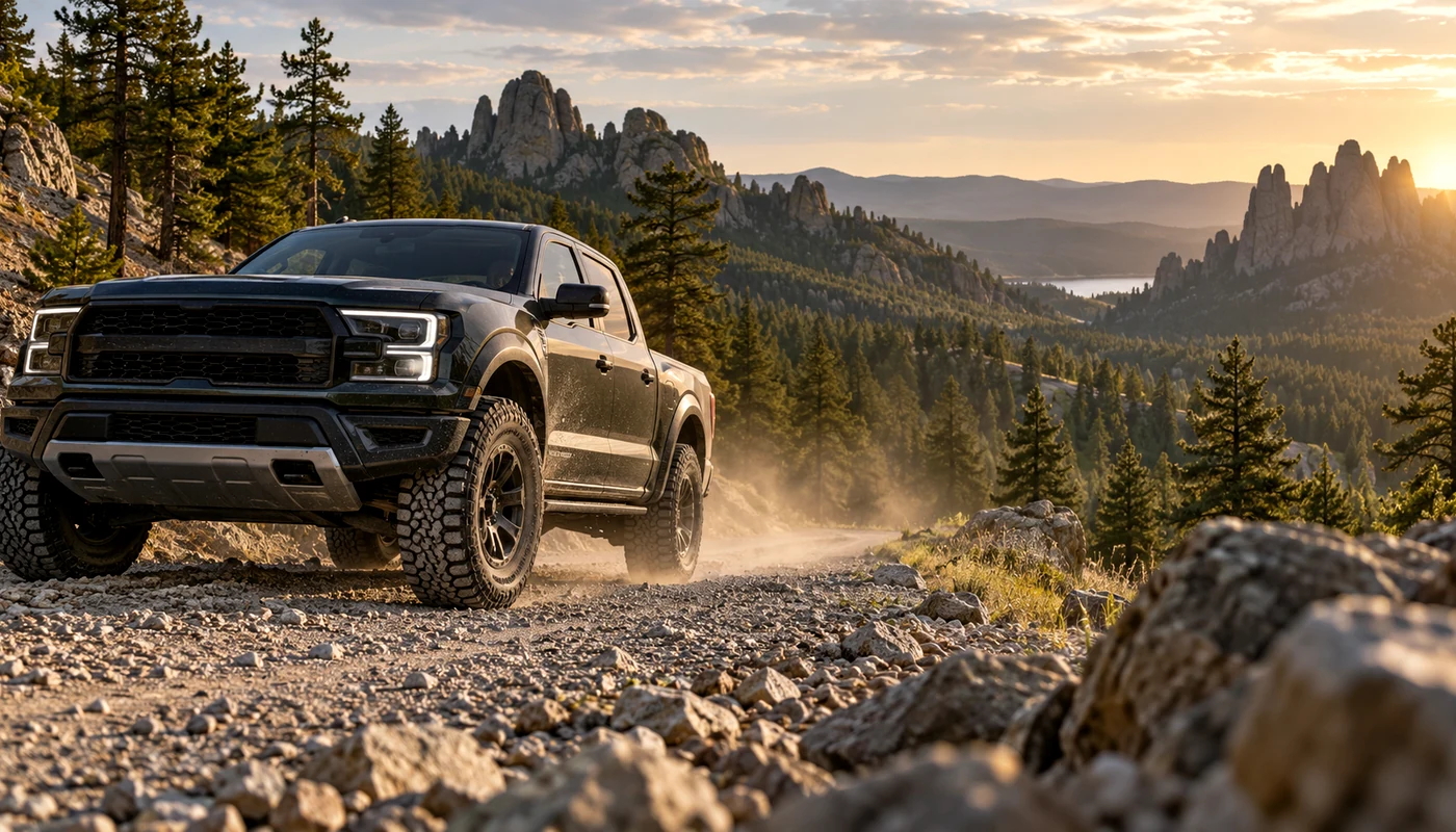 Black Hills forest and off-road scenery for Black Hills Hunt