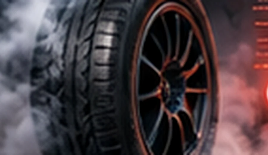 Performance tire heat illustration